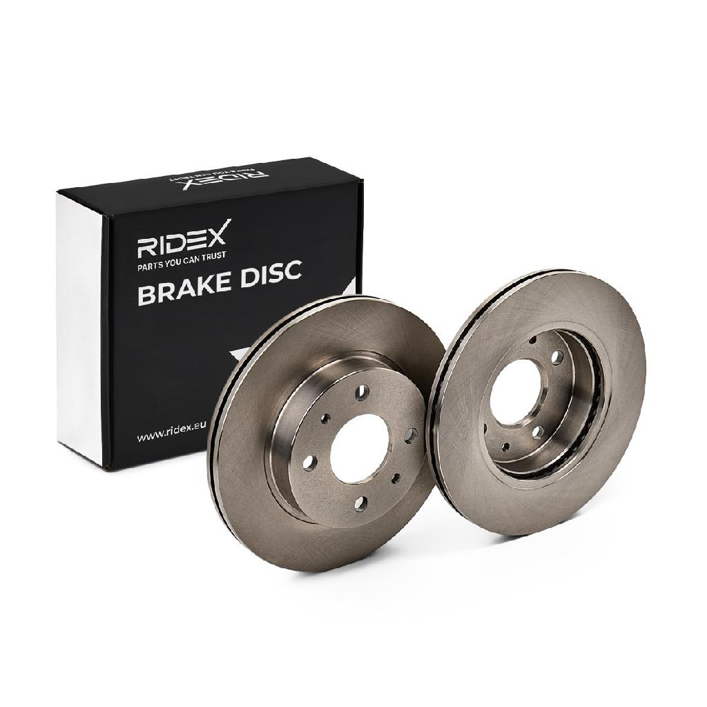 RIDEX 82B0849 2x Bremsscheiben Vorne Ø240mm Belüftet für NISSAN 100 NX