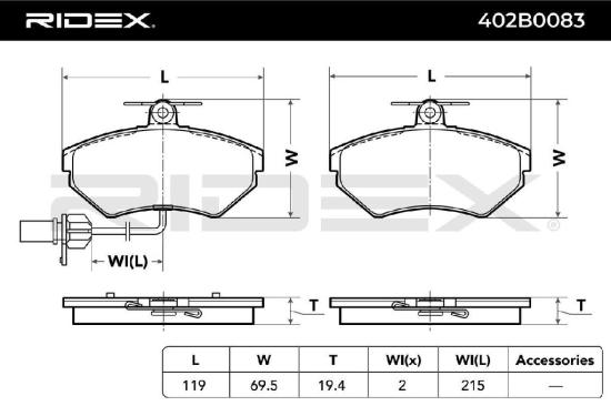 RIDEX Bremsbelagsatz Bremsbeläge Vorne für AUDI A4 Avant (8ED, B7) A4 Avant Bild RIDEX Bremsbelagsatz Bremsbeläge Vorne für AUDI A4 Avant (8ED, B7) A4 Avant
