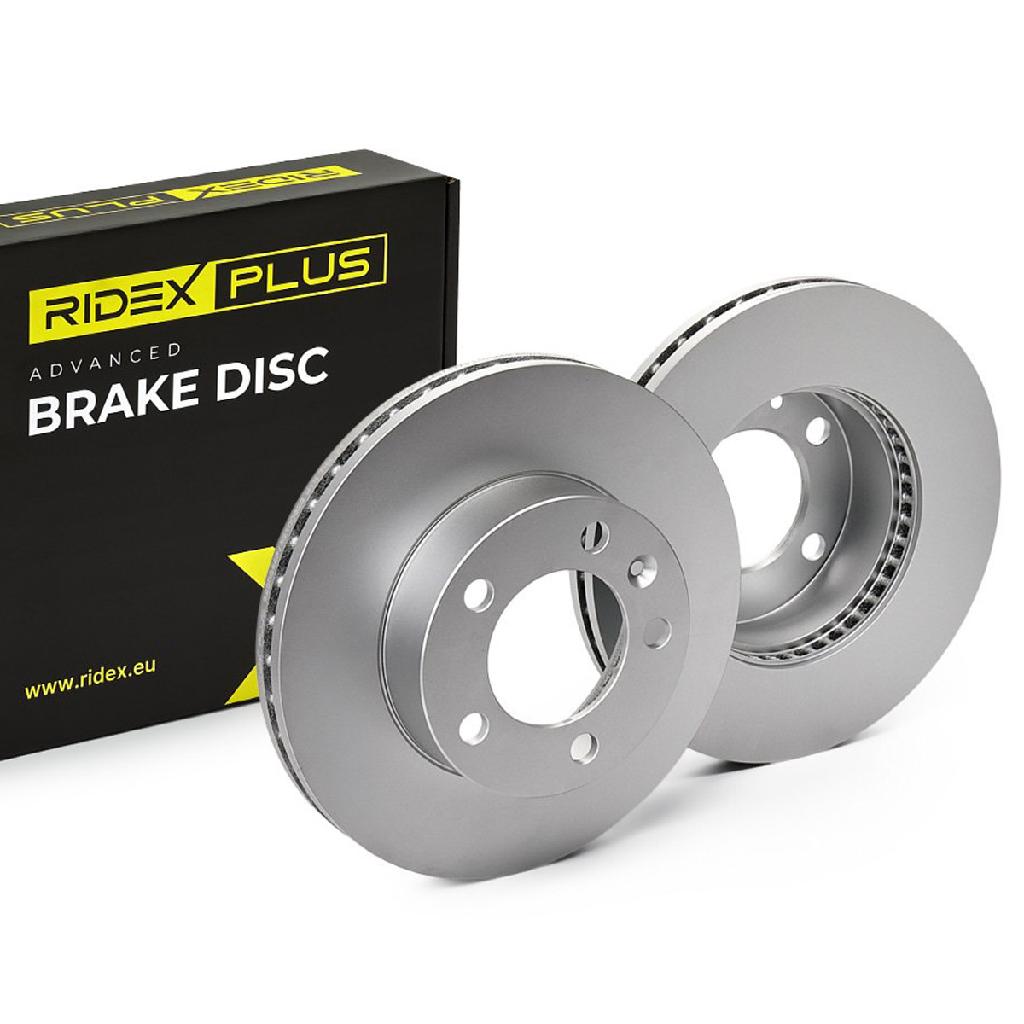 RIDEX PLUS 82B0544P 2x Bremsscheiben Vorne Ø302mm Belüftet für RENAULT