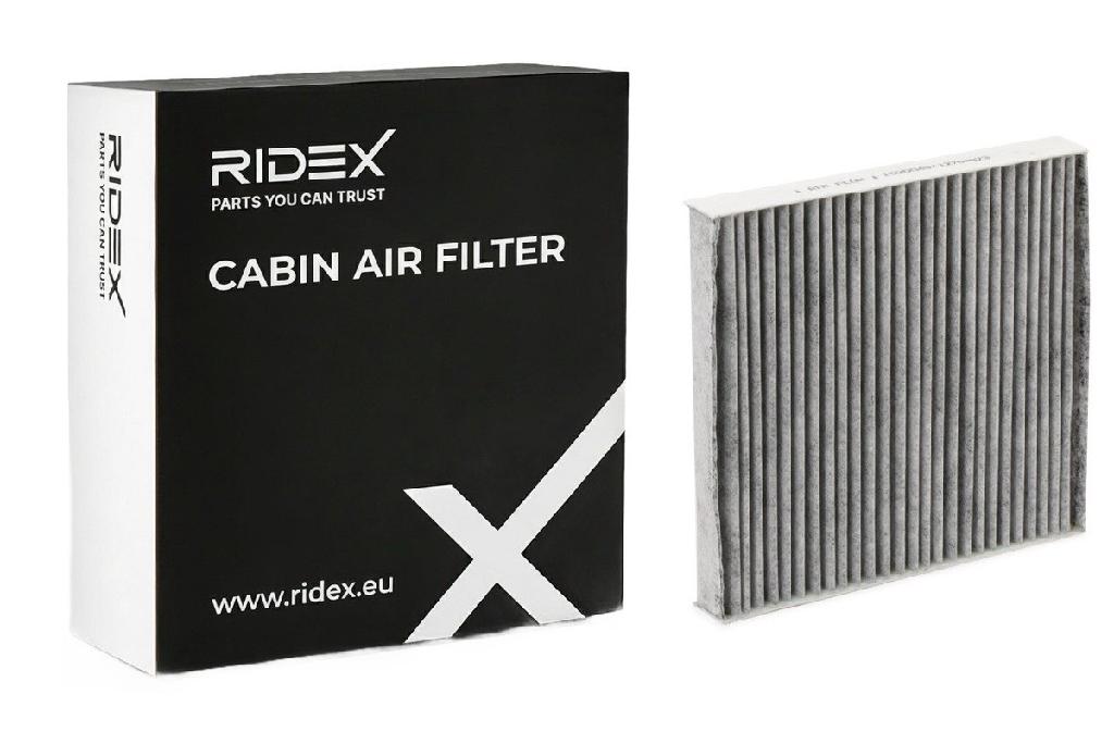 RIDEX 424I0414 Innenraumfilter Pollenfilter Aktivkohlefilter Höhe: 30 Breite:
