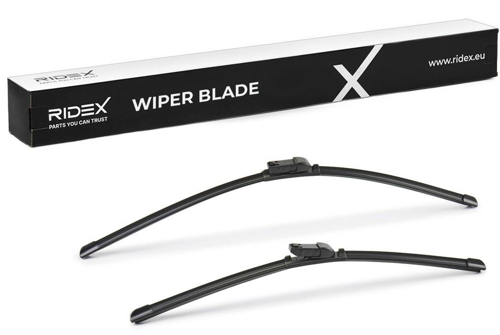 RIDEX Scheibenwischer Satz Wischerblätter Satz Vorne Länge 1: 650mm Länge 2: Top