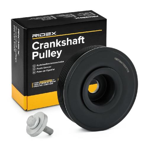 RIDEX 3213B0165 Riemenscheibe Kurbelwelle 155,0mm Kurbelwellenriemenscheibe Bild RIDEX 3213B0165 Riemenscheibe Kurbelwelle 155,0mm Kurbelwellenriemenscheibe