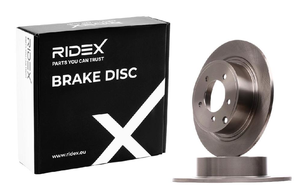 RIDEX 82B0640 2x Bremsscheiben Hinten Ø302mm voll für MITSUBISHI ASX (GAW)