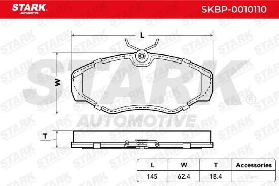 STARK Bremsbelagsatz Bremsbeläge Vorne für OPEL Vivaro A Kastenwagen (X83) Bild STARK Bremsbelagsatz Bremsbeläge Vorne für OPEL Vivaro A Kastenwagen (X83)