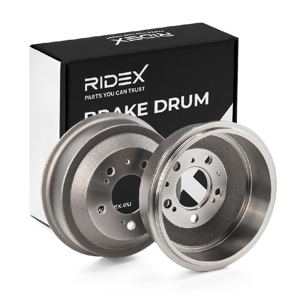 RIDEX 123B0096 2x Bremstrommeln Set Hinten InnenØ254,1mm AußenØ298mm