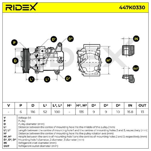 RIDEX A/C Kompressor für Klimaanlage Klimakompressor mit ID: V09 Kältemittel: Bild RIDEX A/C Kompressor für Klimaanlage Klimakompressor mit ID: V09 Kältemittel: