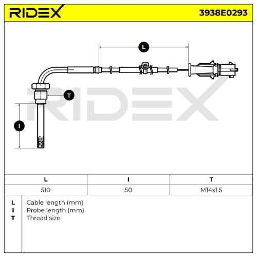 RIDEX 3938E0293 Abgastemperatursensor 2-Polig für FIAT Ducato Kastenwagen Bild RIDEX 3938E0293 Abgastemperatursensor 2-Polig für FIAT Ducato Kastenwagen