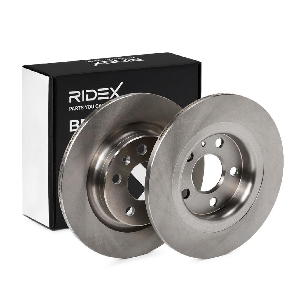 RIDEX 82B3316 2x Bremsscheiben Hinten Ø280mm voll passend für MERCEDES-BENZ
