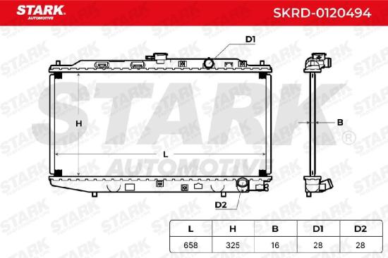 STARK SKRD-0120494 Motorkühler / Wasserkühler für HONDA CRX II (ED, EE) Bild STARK SKRD-0120494 Motorkühler / Wasserkühler für HONDA CRX II (ED, EE)
