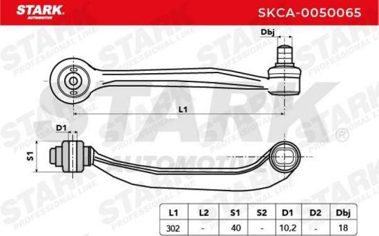 STARK SKCA-0050065 Lenker Radaufhängung Querlenker Front für AUDI A6 Avant Bild STARK SKCA-0050065 Lenker Radaufhängung Querlenker Front für AUDI A6 Avant