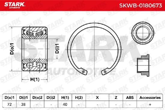 STARK SKWB-0180673 Radlagersatz pro 1 Rad Vorne beidseitig für HONDA CRX II Bild STARK SKWB-0180673 Radlagersatz pro 1 Rad Vorne beidseitig für HONDA CRX II