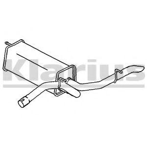 VEGAZ Endschalldämpfer Hinten für AUDI A2 (8Z0) Bild VEGAZ Endschalldämpfer Hinten für AUDI A2 (8Z0)