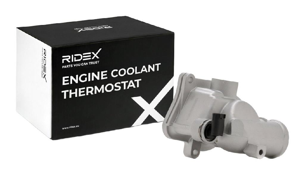 RIDEX 316T0590 Thermostat Kühlmittel Kühlwasserthermostat mit Gehäuse mit Sensor