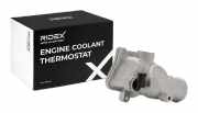 RIDEX 316T0590 Thermostat Kühlmittel Kühlwasserthermostat mit Gehäuse mit Sensor