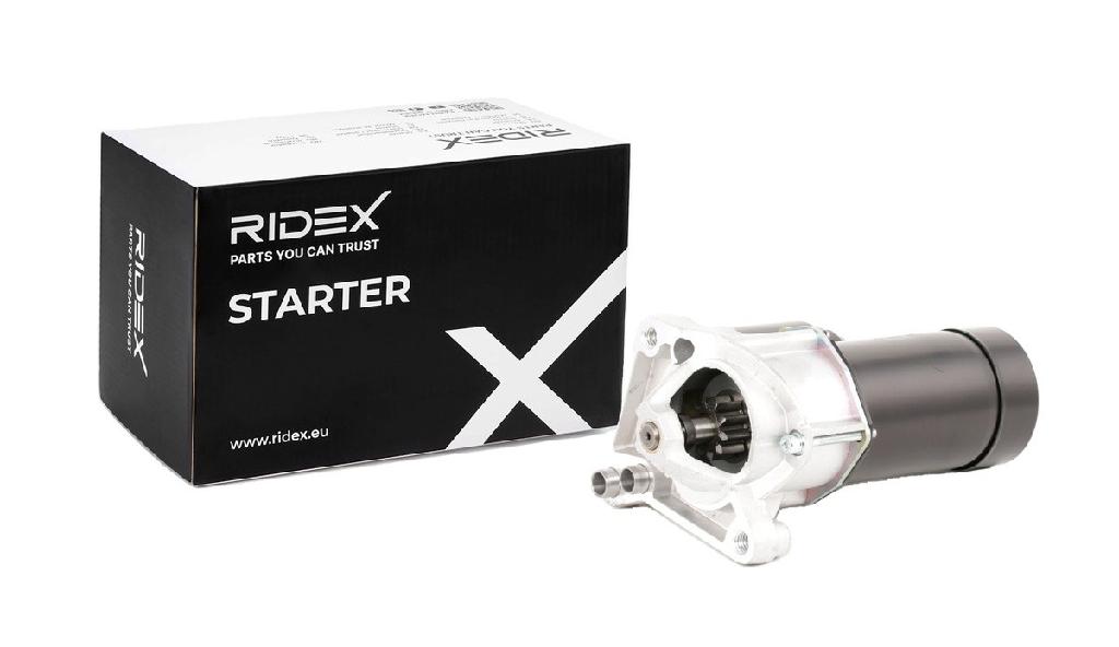 RIDEX Motor Starter/Anlasser 1.1kW für RENAULT Clio 1I (BB0/1/2, CB0/1/2)