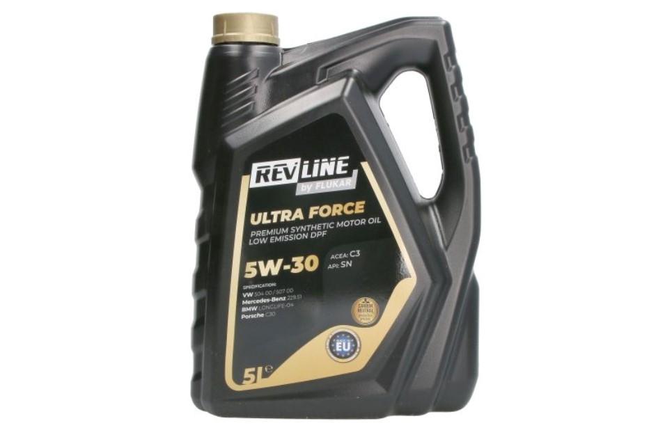 REVLINE Motoröl 5W-30 Ultra Force Motor Öl ACEA C3 API SN API CF C3 5L für VW