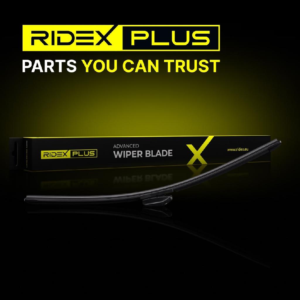 2x RIDEX PLUS Scheibenwischer Satz Wischerblätter Satz mit Spoiler Vorne Länge