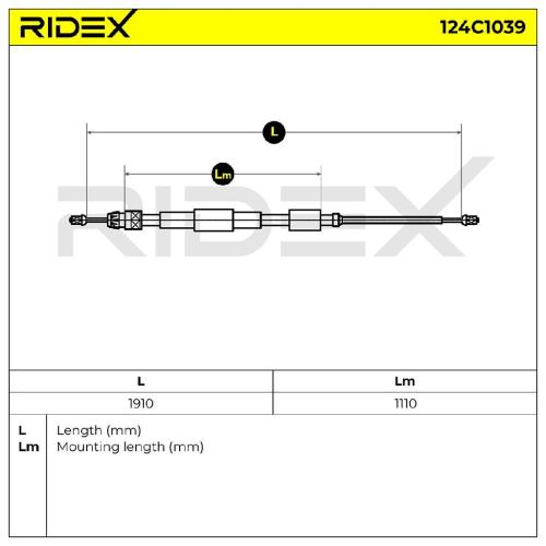 RIDEX Handbremsseil Hinten für CITROËN C3 Picasso Bild RIDEX Handbremsseil Hinten für CITROËN C3 Picasso