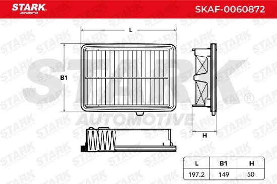 STARK SKAF-0060872 Motor Luftfilter Filtereinsatz für HONDA HR-V (RU) JAZZ IV Bild STARK SKAF-0060872 Motor Luftfilter Filtereinsatz für HONDA HR-V (RU) JAZZ IV