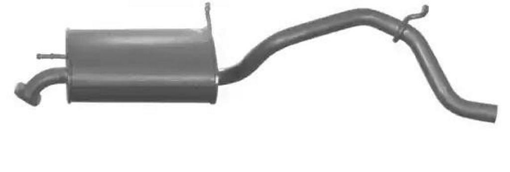 VEGAZ Endschalldämpfer Hinten für SUZUKI Wagon R+ Schrägheck (MM)