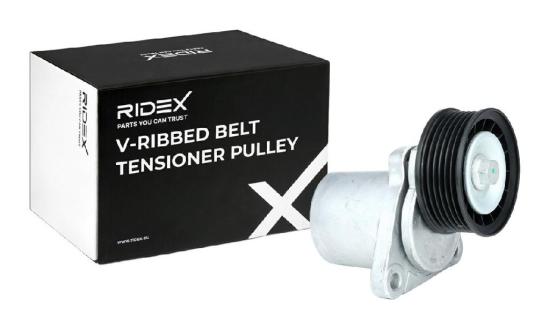 RIDEX 310T0241 Spannrolle Keilrippenriemen für FORD Fiesta Mk5 Schrägheck Bild RIDEX 310T0241 Spannrolle Keilrippenriemen für FORD Fiesta Mk5 Schrägheck