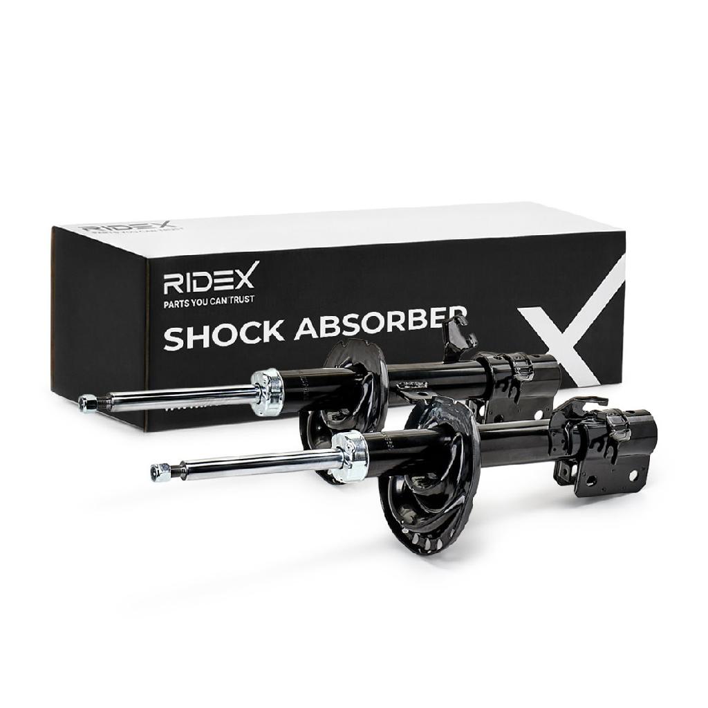 RIDEX 854S2313 2x Stoßdämpfer Federbein Gasdruck Vorne für NISSAN MICRA III