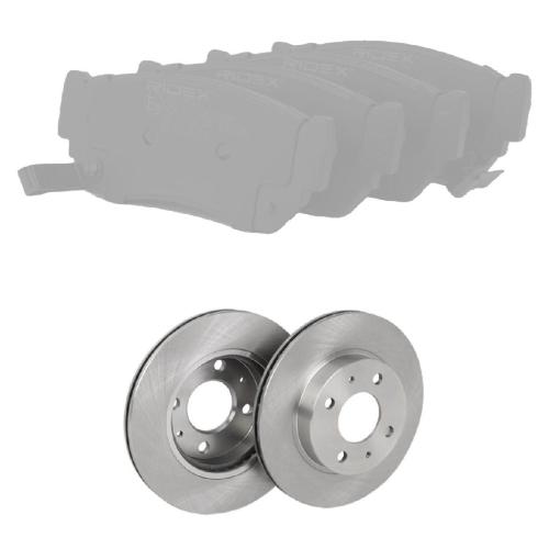 RIDEX Bremsenset Vorne Belüftet Ø240mm - Bremsscheiben und Beläge für NISSAN Bild RIDEX Bremsenset Vorne Belüftet Ø240mm - Bremsscheiben und Beläge für NISSAN