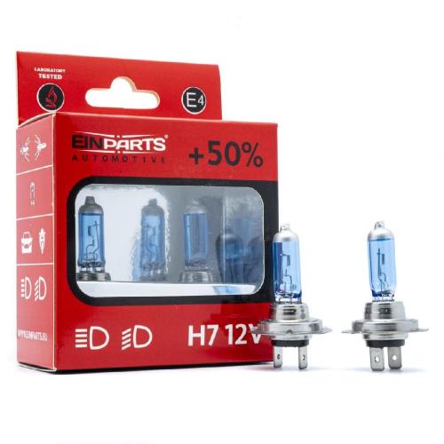 2x EINPARTS H7 Glühlampe Fernscheinwerfer 55W 5000K PX26d Fernlicht Halogen Bild 2x EINPARTS H7 Glühlampe Fernscheinwerfer 55W 5000K PX26d Fernlicht Halogen