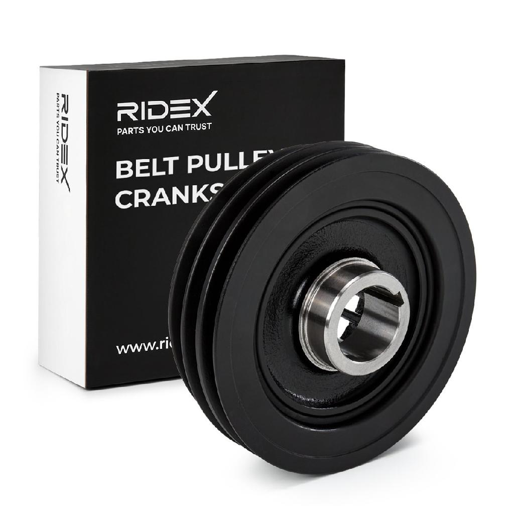 RIDEX 3213B0142 Riemenscheibe Kurbelwelle 154mm Kurbelwellenriemenscheibe