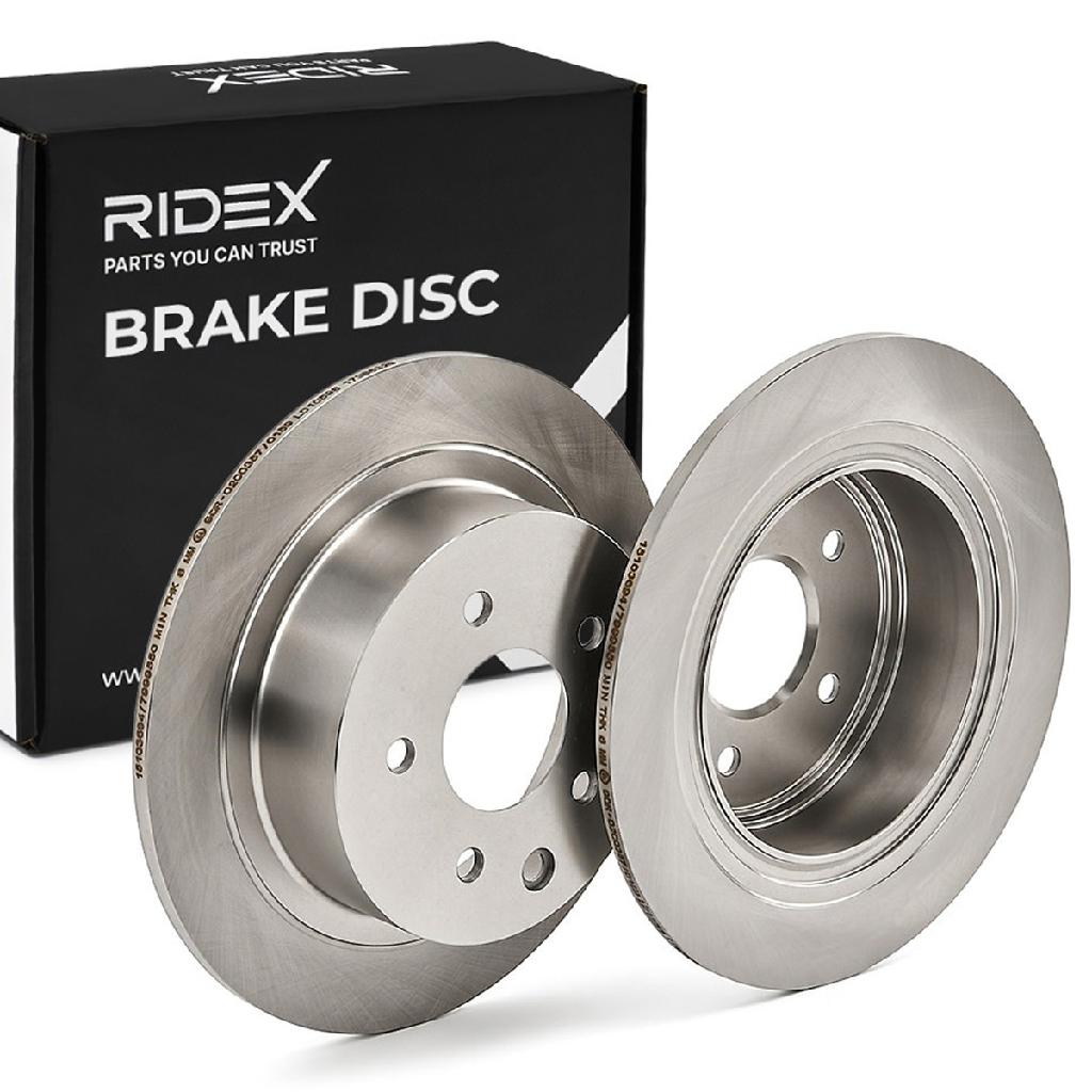 RIDEX 82B0315 2x Bremsscheiben Hinten Ø291,5mm voll für NISSAN 432063Z600
