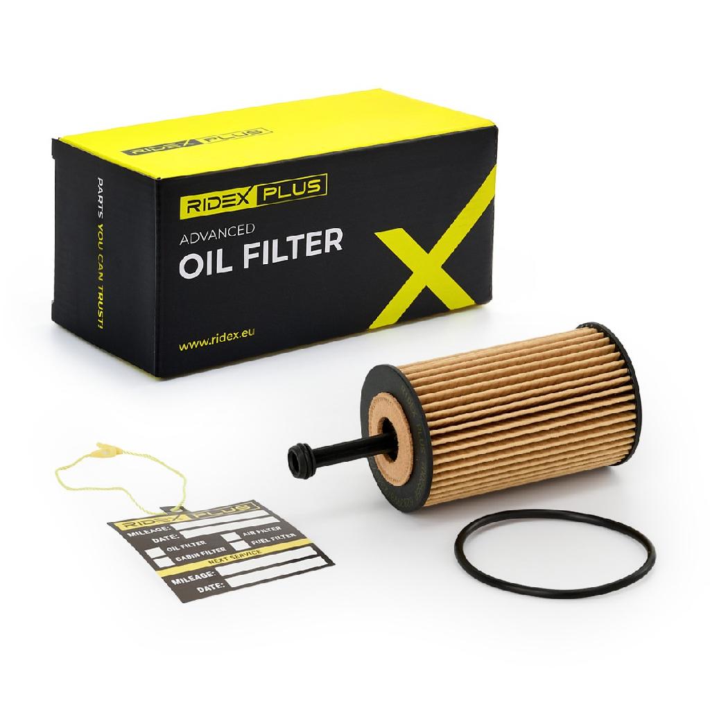 RIDEX PLUS Ölfilter Motorölfilter Filtereinsatz 7O0055P passend für PEUGEOT