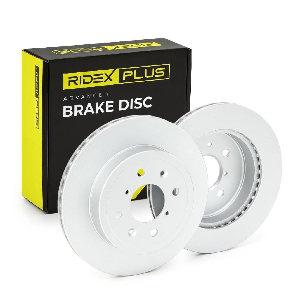 RIDEX PLUS 82B0268P 2x Bremsscheiben Vorne Ø252,6mm Belüftet für OPEL AGILA