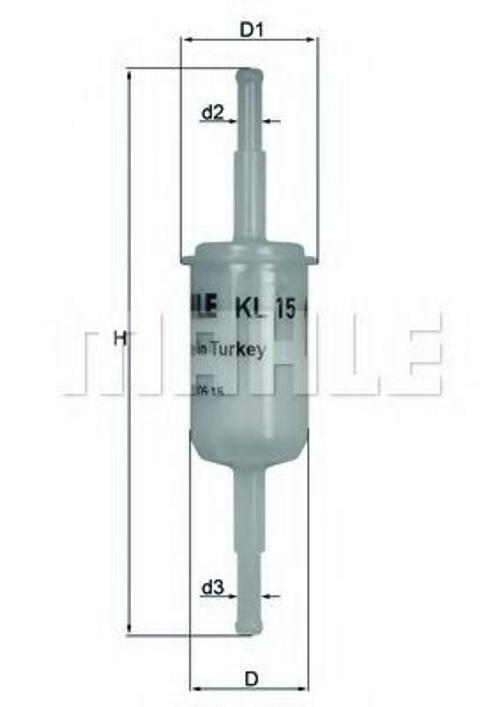 MAHLE KL 15 Kraftstofffilter Line Filter für VW Transporter T1V Bus 121261275A