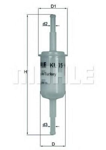 MAHLE KL 15 Kraftstofffilter Line Filter für VW Transporter T1V Bus 121261275A Bild MAHLE KL 15 Kraftstofffilter Line Filter für VW Transporter T1V Bus 121261275A