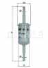 MAHLE KL 15 Kraftstofffilter Line Filter f&uuml;r VW Transporter T1V Bus 121261275A