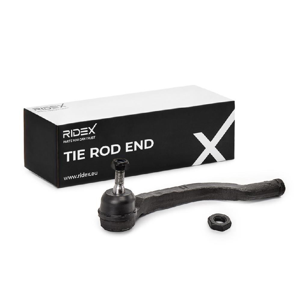 RIDEX Spurstangenkopf Vorderachse links Traggelenk 914T0014 für RENAULT Clio 1I