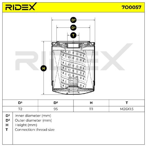 RIDEX Ölfilter Auto Motorölfilter Anschraubfilter 7O0057 für KIA SORENTO I (JC) Bild RIDEX Ölfilter Auto Motorölfilter Anschraubfilter 7O0057 für KIA SORENTO I (JC)