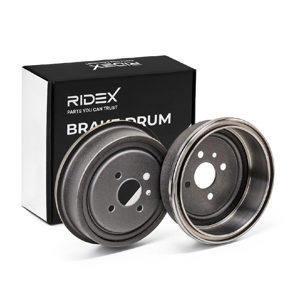 RIDEX 123B0054 2x Bremstrommeln Set Hinten für OPEL MANTA B (58, 59)