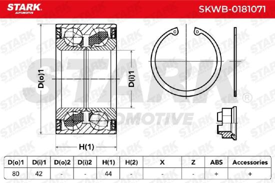 STARK SKWB-0181071 Radlagersatz pro 1 Rad Vorne beidseitig für OPEL 8X0598611B Bild STARK SKWB-0181071 Radlagersatz pro 1 Rad Vorne beidseitig für OPEL 8X0598611B