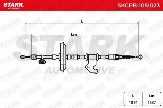 STARK Handbremsseil Hinten für OPEL Astra J Sports Tourer (P10) Bild STARK Handbremsseil Hinten für OPEL Astra J Sports Tourer (P10)