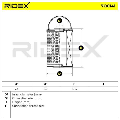 RIDEX Ölfilter Motorölfilter Filtereinsatz mit Dichtungen mit Dichtung 7O0141 Bild RIDEX Ölfilter Motorölfilter Filtereinsatz mit Dichtungen mit Dichtung 7O0141