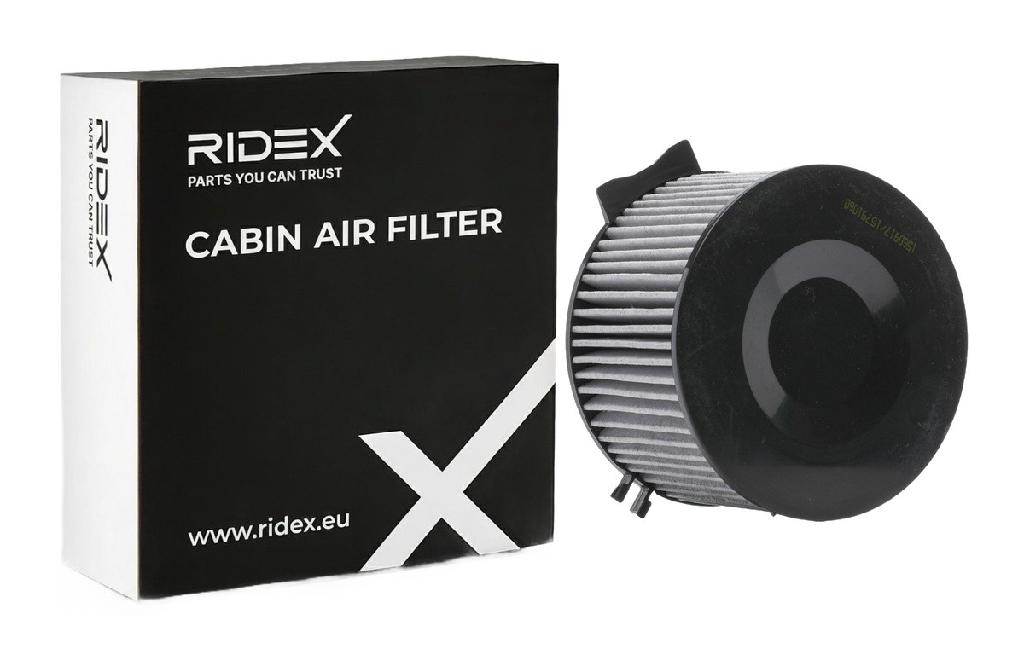 RIDEX 424I0562 Innenraumfilter Pollenfilter Aktivkohlefilter Höhe: 102 für VW