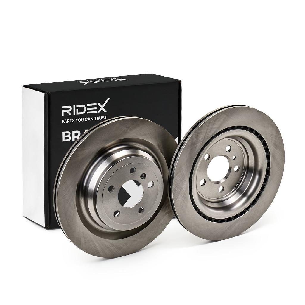 RIDEX 82B1780 2x Bremsscheiben Hinten Ø345mm Belüftet 1664230212