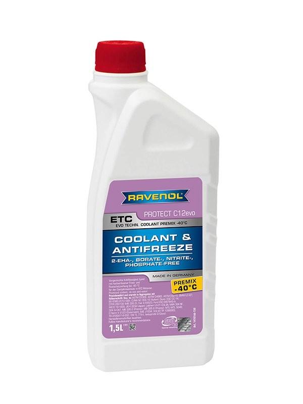 RAVENOL Kühlmittel Kühlflüssigkeit G12evo violett Fertigmischung 1,5L