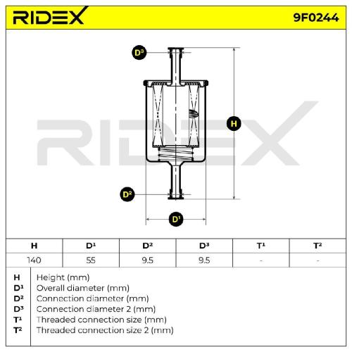 RIDEX 9F0244 Kraftstofffilter Line Filter für AUDI A4 Avant (8E5, B6) 4B3201075H Bild RIDEX 9F0244 Kraftstofffilter Line Filter für AUDI A4 Avant (8E5, B6) 4B3201075H