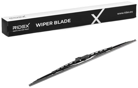 RIDEX Scheibenwischer Wischblatt Stück ohne Spoiler Vorne Länge: 550mm Standard Bild RIDEX Scheibenwischer Wischblatt Stück ohne Spoiler Vorne Länge: 550mm Standard