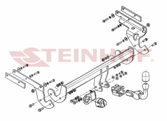 STEINHOF Anhängerkupplung für TOYOTA Yaris Schrägheck (P13) Bild STEINHOF Anhängerkupplung für TOYOTA Yaris Schrägheck (P13)