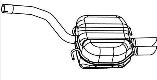 VEGAZ Endschalldämpfer Hinten für VW Passat Variant (3C5) Bild VEGAZ Endschalldämpfer Hinten für VW Passat Variant (3C5)