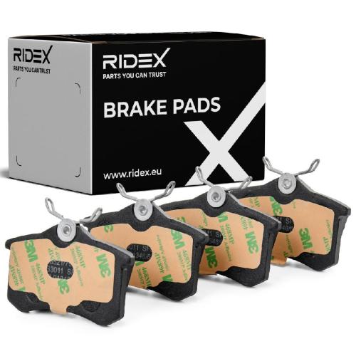 RIDEX 402B0029 Bremsbeläge Hinten für VW Golf III (1E7, 1H5, 1H1), IV (1E, 1J5 Bild RIDEX 402B0029 Bremsbeläge Hinten für VW Golf III (1E7, 1H5, 1H1), IV (1E, 1J5