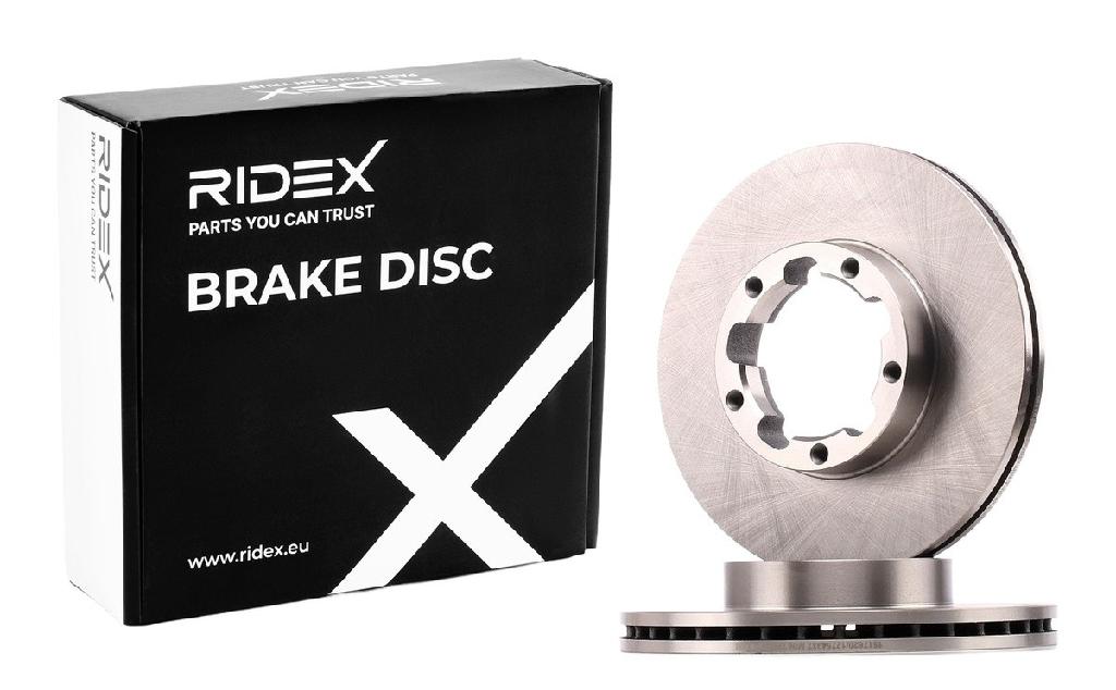 RIDEX 82B1639 2x Bremsscheiben Vorne Ø263mm Belüftet für NISSAN 6100295